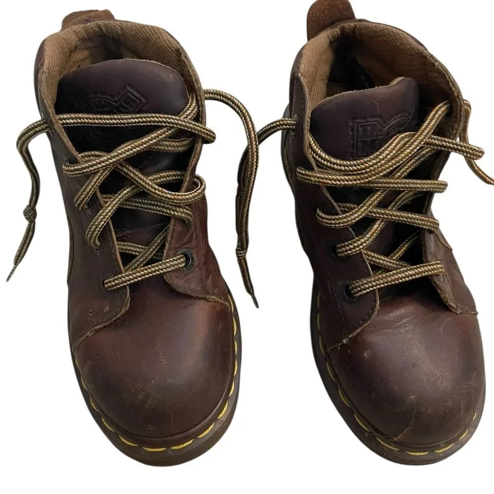 Dr. Martens Vintage 8444 Brown Leather Ankle Boots Made in England
